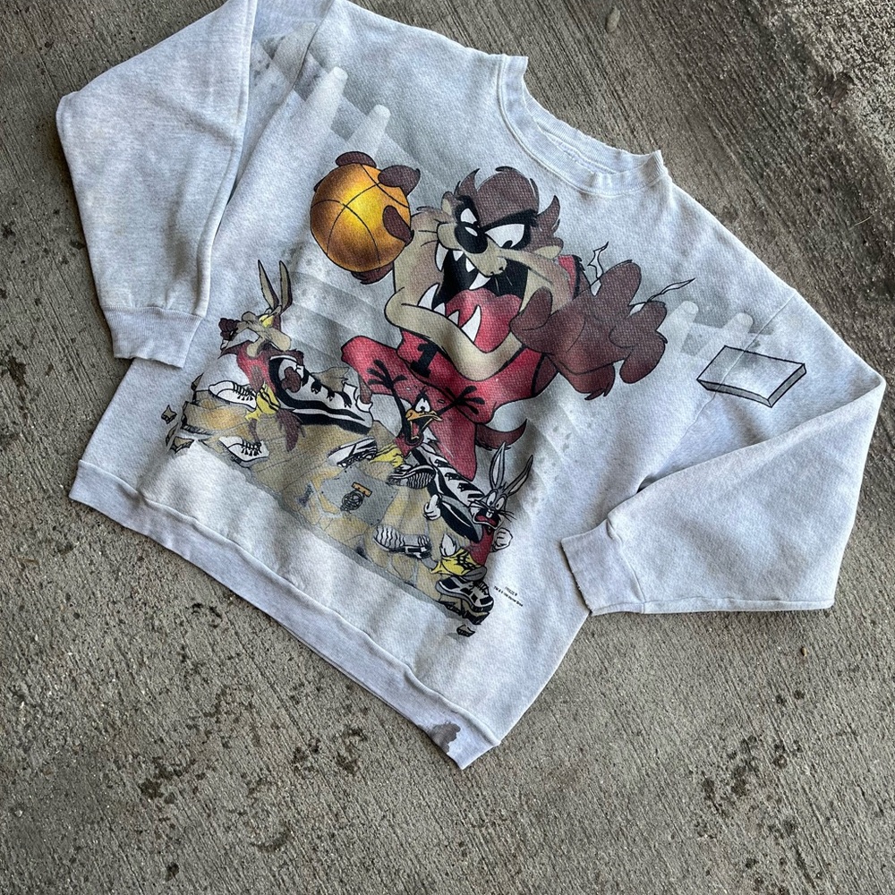 1996 Warner Bro Indiana Hoosier Basketball Taz Crewneck